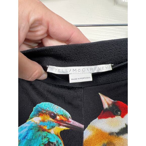 Stella Mccartney Womens Bird Crest Stretch Flared Trousers Pants Artsy Boho Fun - Picture 5 of 10